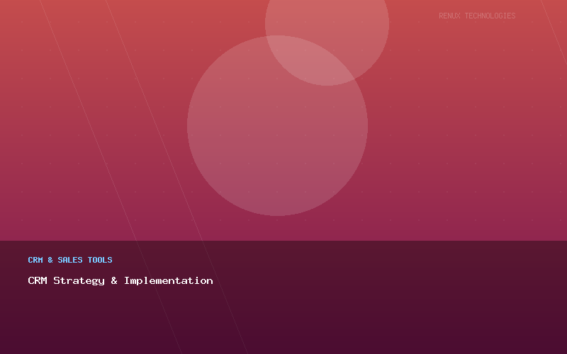 CRM Strategy & Implementation