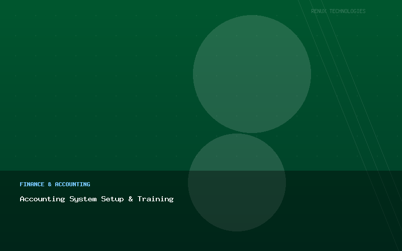 Accounting System Setup & Training