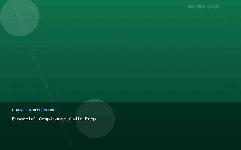 Financial Compliance Audit Prep