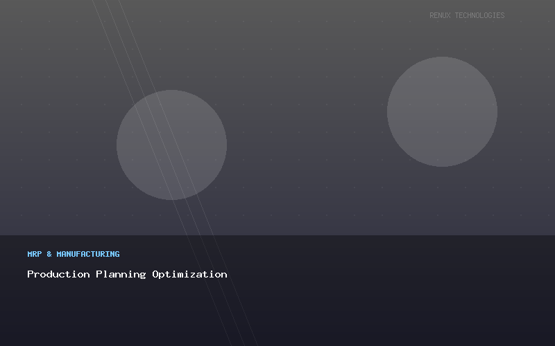 Production Planning Optimization