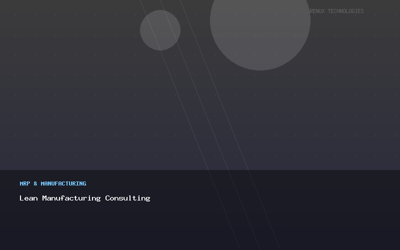 Lean Manufacturing Consulting