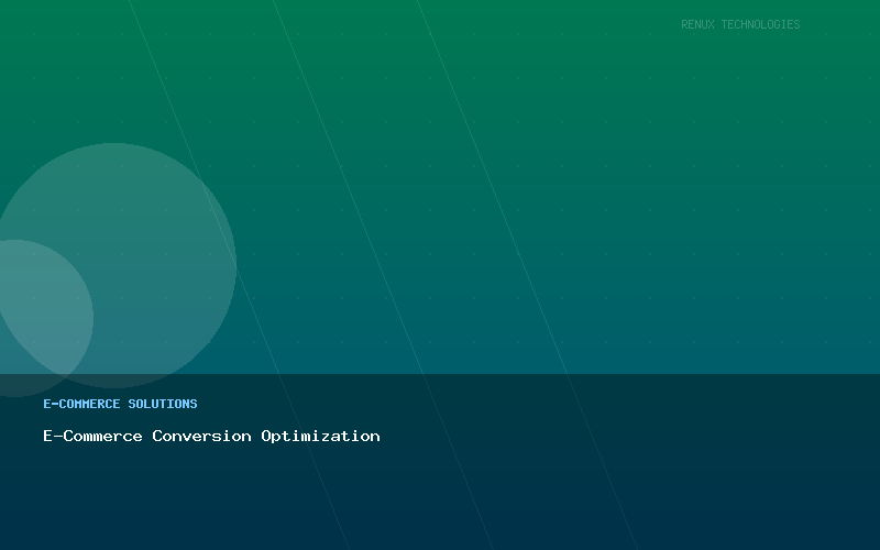 E-Commerce Conversion Optimization