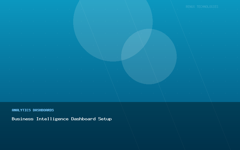 Business Intelligence Dashboard Setup