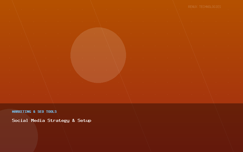 Social Media Strategy & Setup