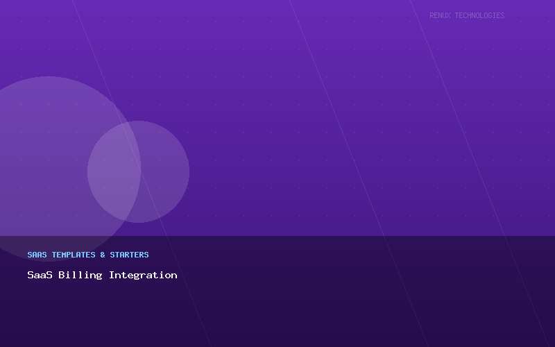 SaaS Billing Integration