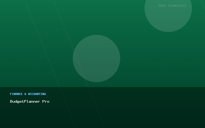 BudgetPlanner Pro