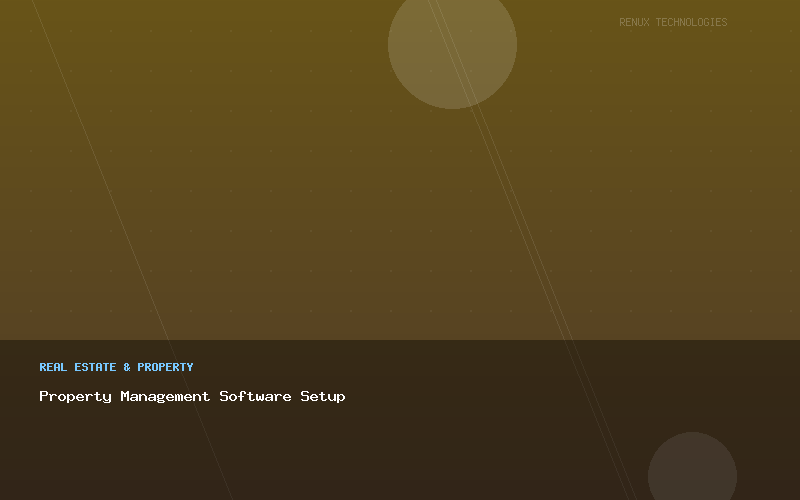 Property Management Software Setup
