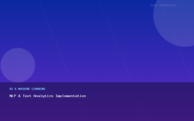 NLP & Text Analytics Implementation