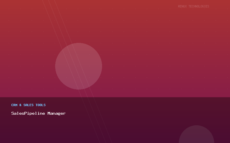 SalesPipeline Manager