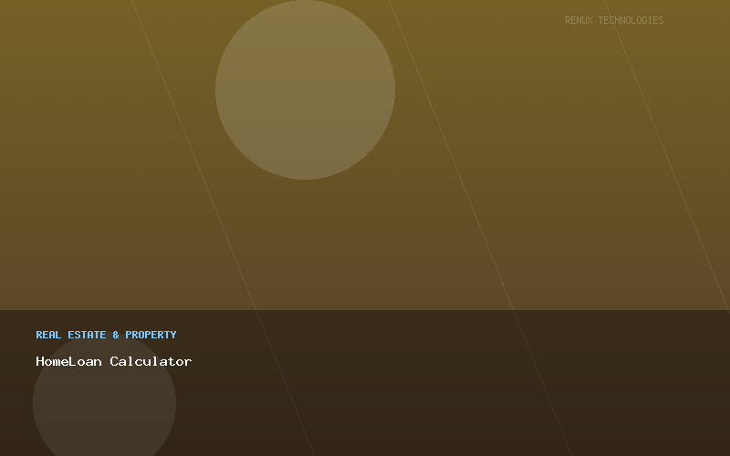 HomeLoan Calculator