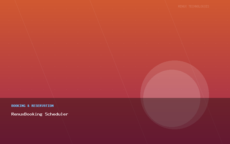 RenuxBooking Scheduler